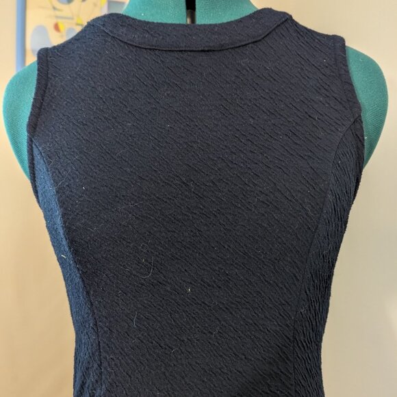 Twik Navy blue Sleeveless Dress with Keyhole Back - Picture 2 of 4